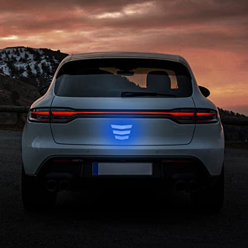 3 Pcs Front and Back Bumper Protector Strip Scratch Blocking Trace Reflective Sticker image 11